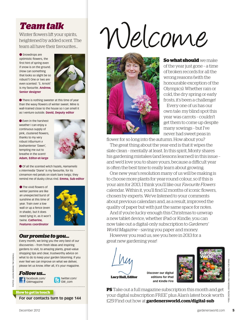 BBC Gardeners’ World Magazine Preview Pages