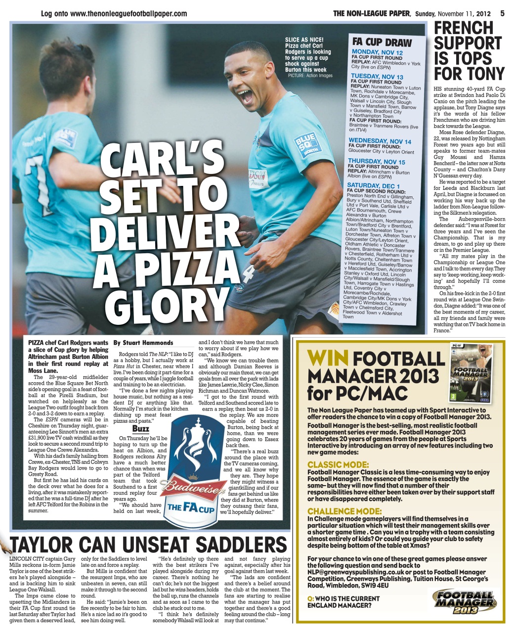 The Non-League Football Paper Preview Pages