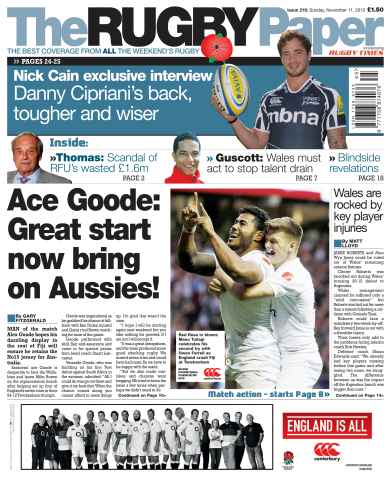 The Rugby Paper issue 11th November 2012