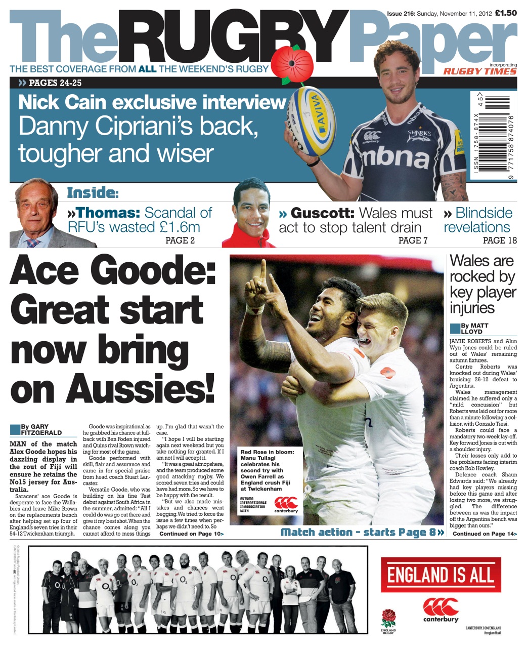 The Rugby Paper Preview Pages
