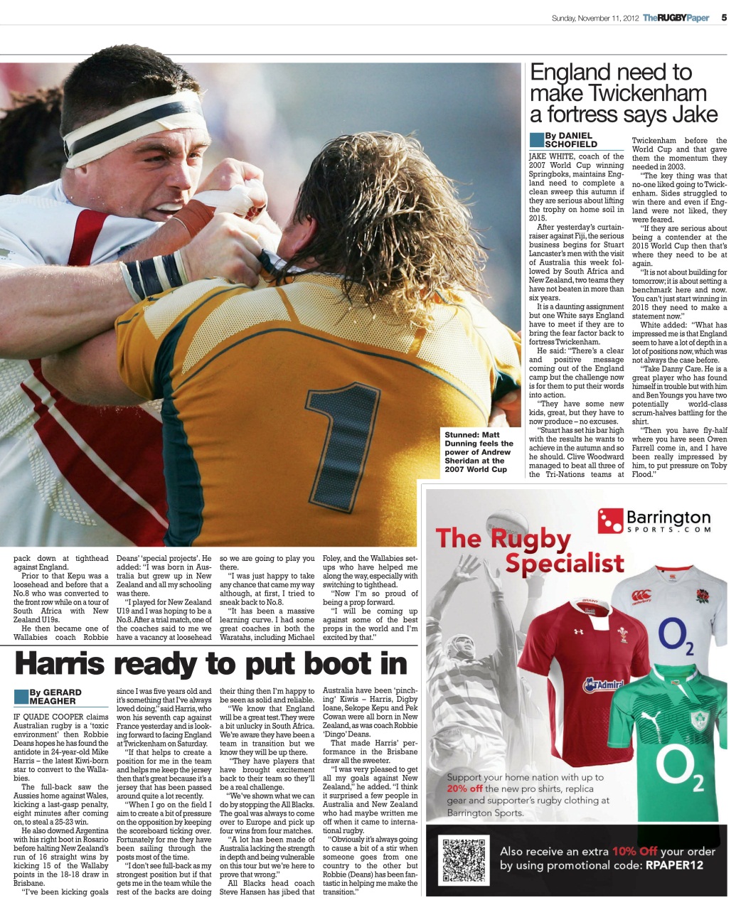The Rugby Paper Preview Pages
