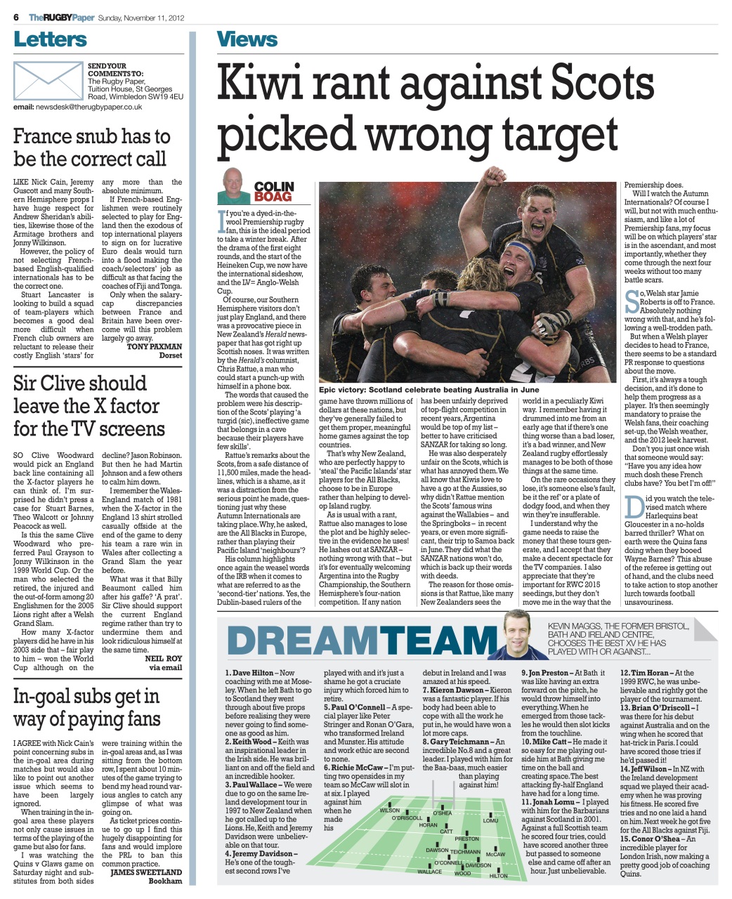 The Rugby Paper Preview Pages