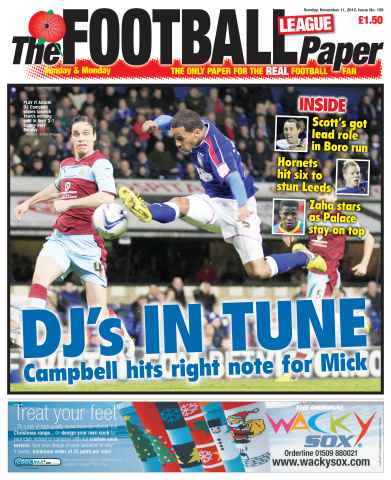 The Football League Paper issue 11th November 2012