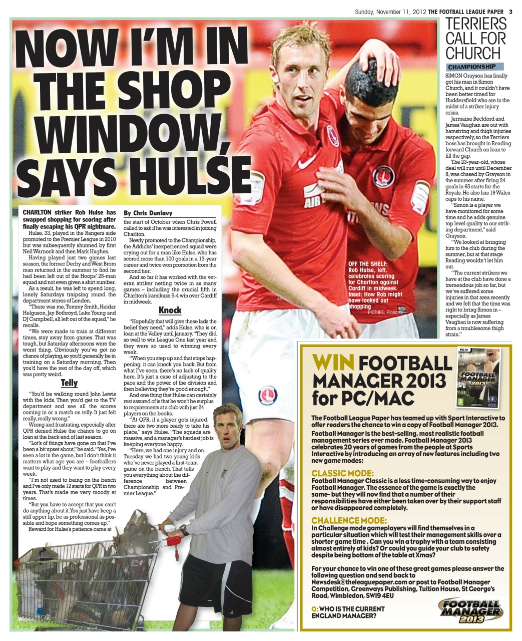 The Football League Paper Preview Pages