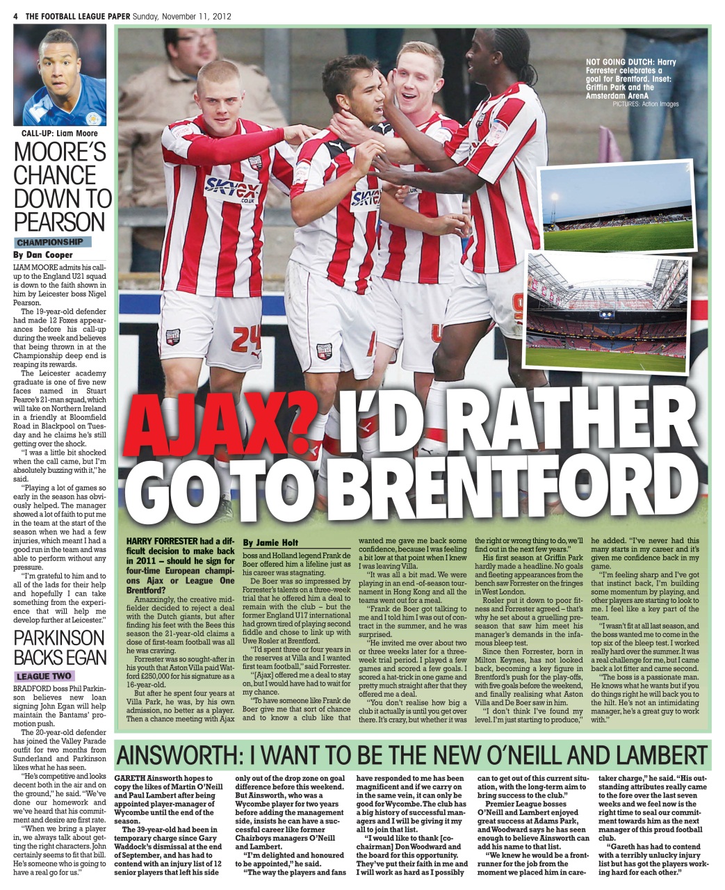 The Football League Paper Preview Pages