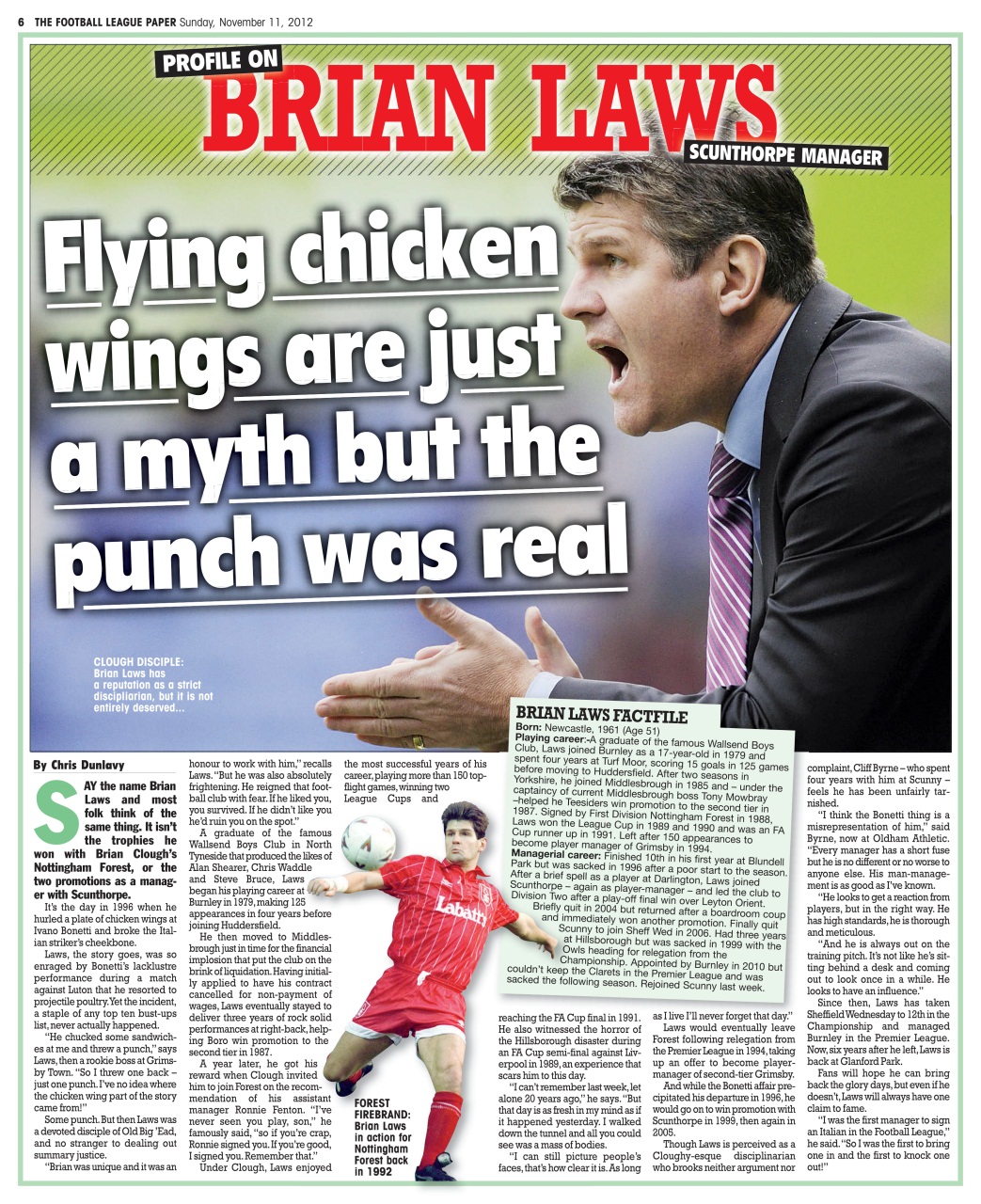 The Football League Paper Preview Pages