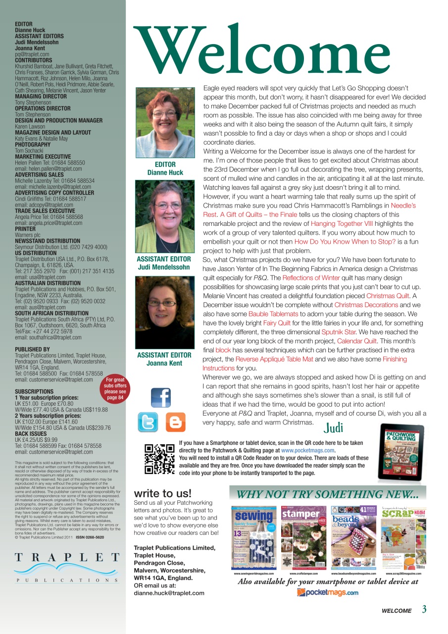 Patchwork and Quilting Preview Pages