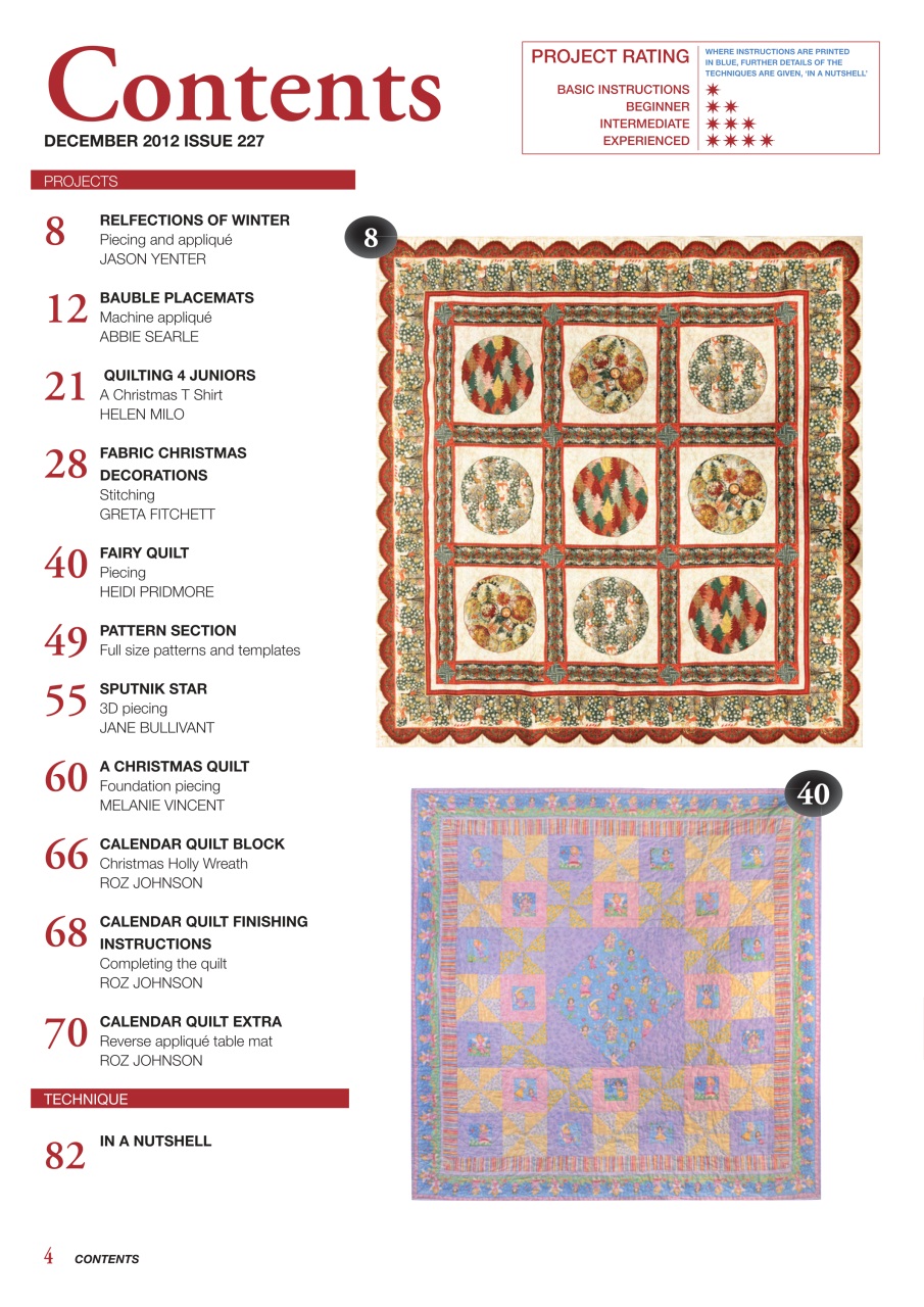 Patchwork and Quilting Preview Pages