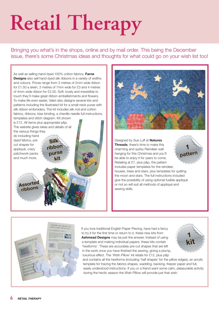 Patchwork and Quilting Preview Pages