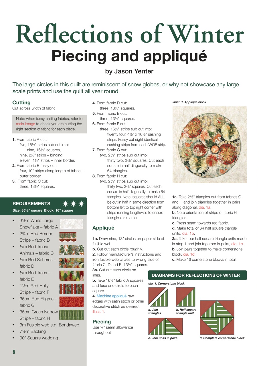 Patchwork and Quilting Preview Pages