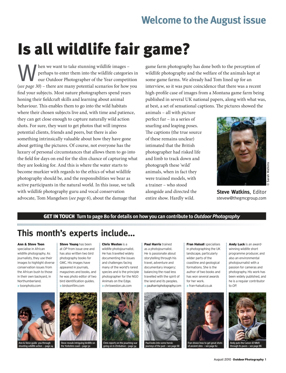 Outdoor Photography Preview Pages