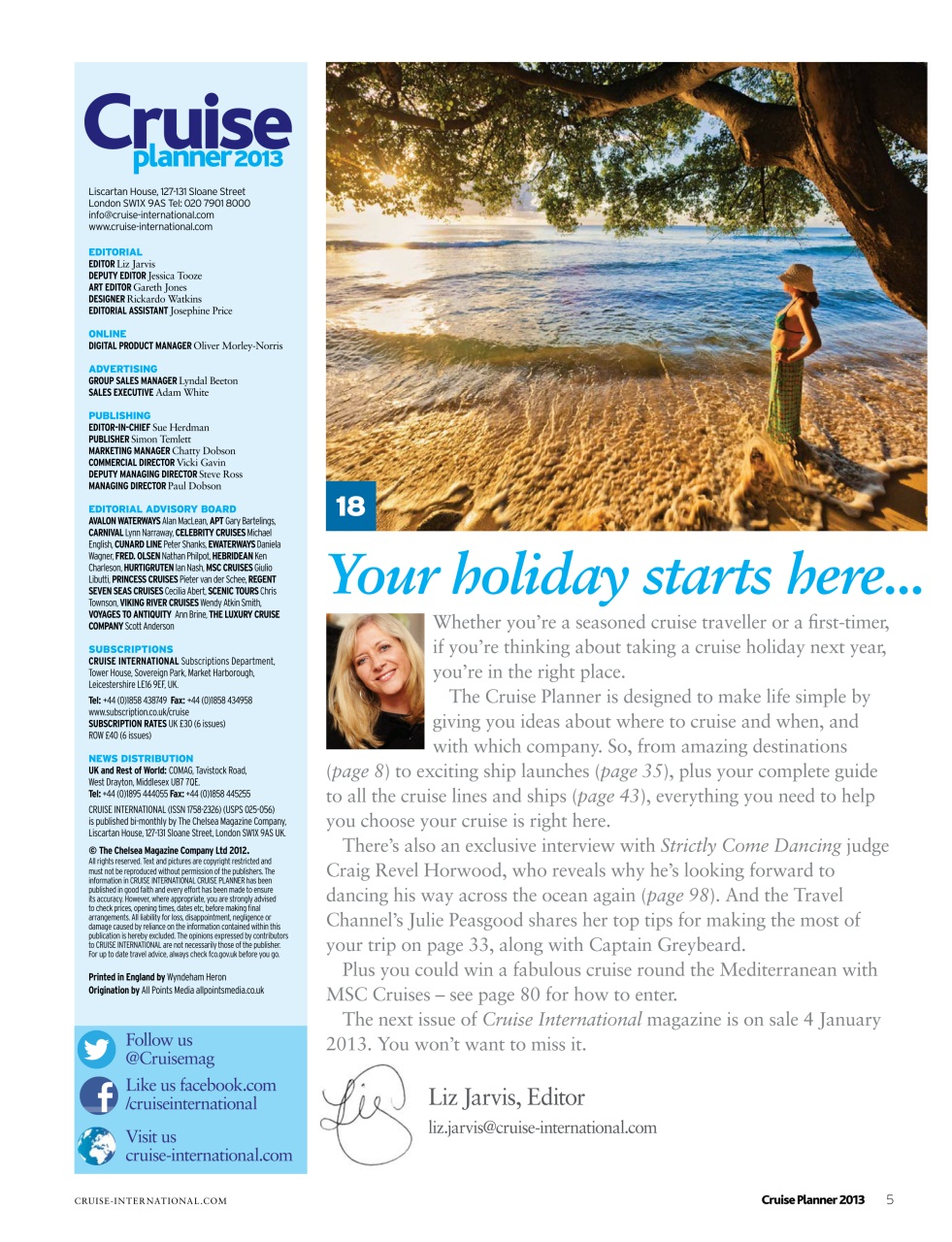 Cruise & Travel Preview Pages