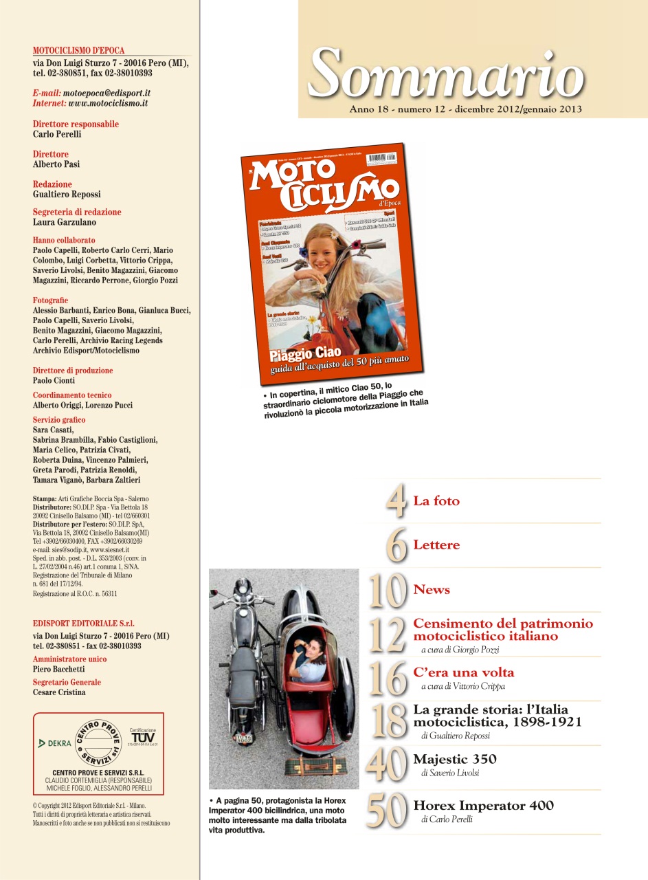Motociclismo d'Epoca Preview Pages