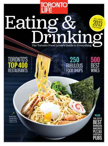 Toronto Life issue EATING & DRINKING 2013