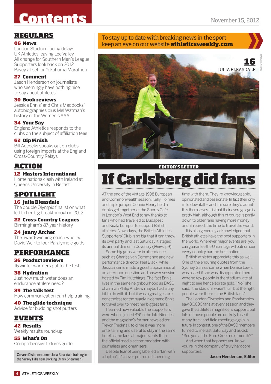 AW – Athletics Weekly Magazine Preview Pages