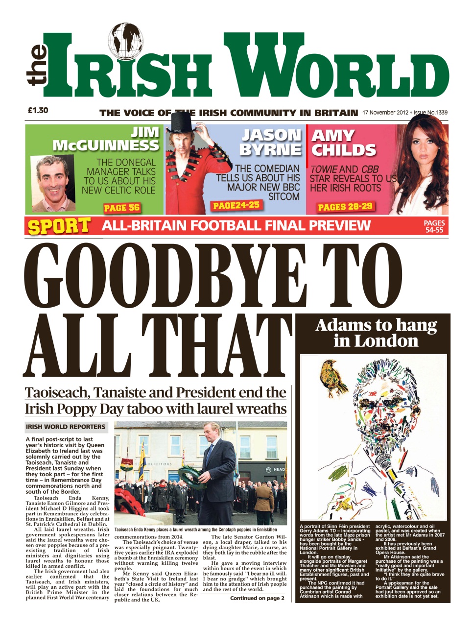Irish World Preview Pages