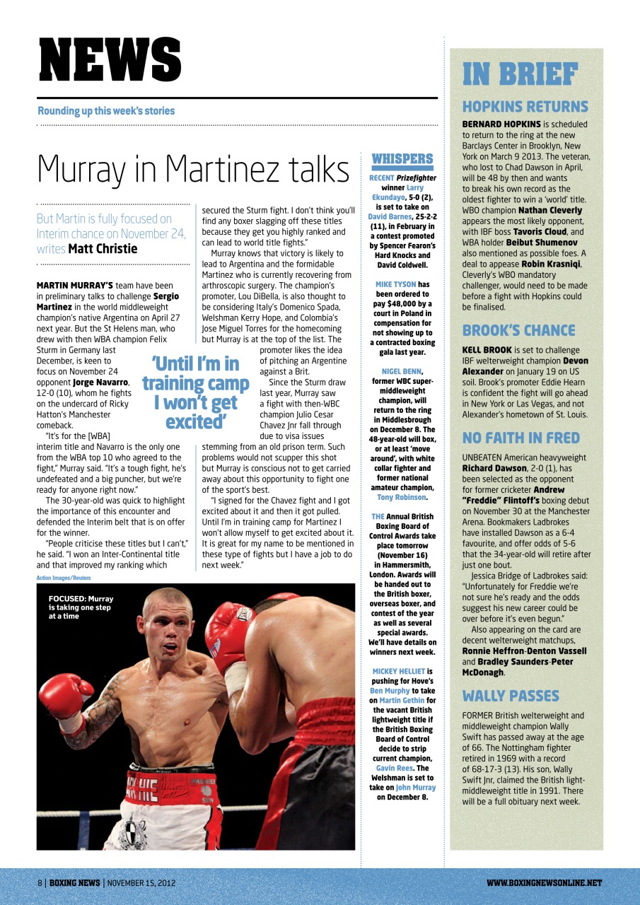 Boxing News Preview Pages