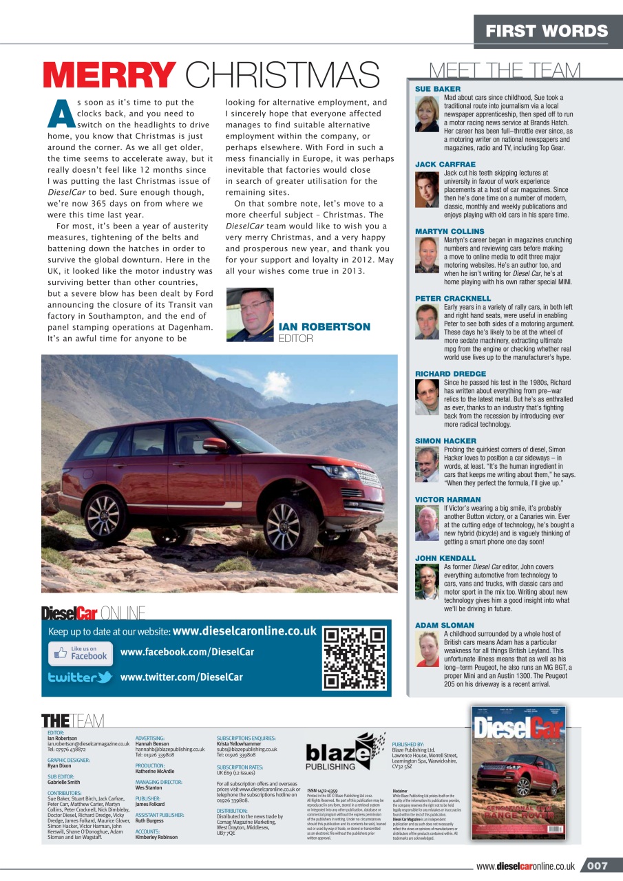 Diesel&EcoCar Magazine Preview Pages