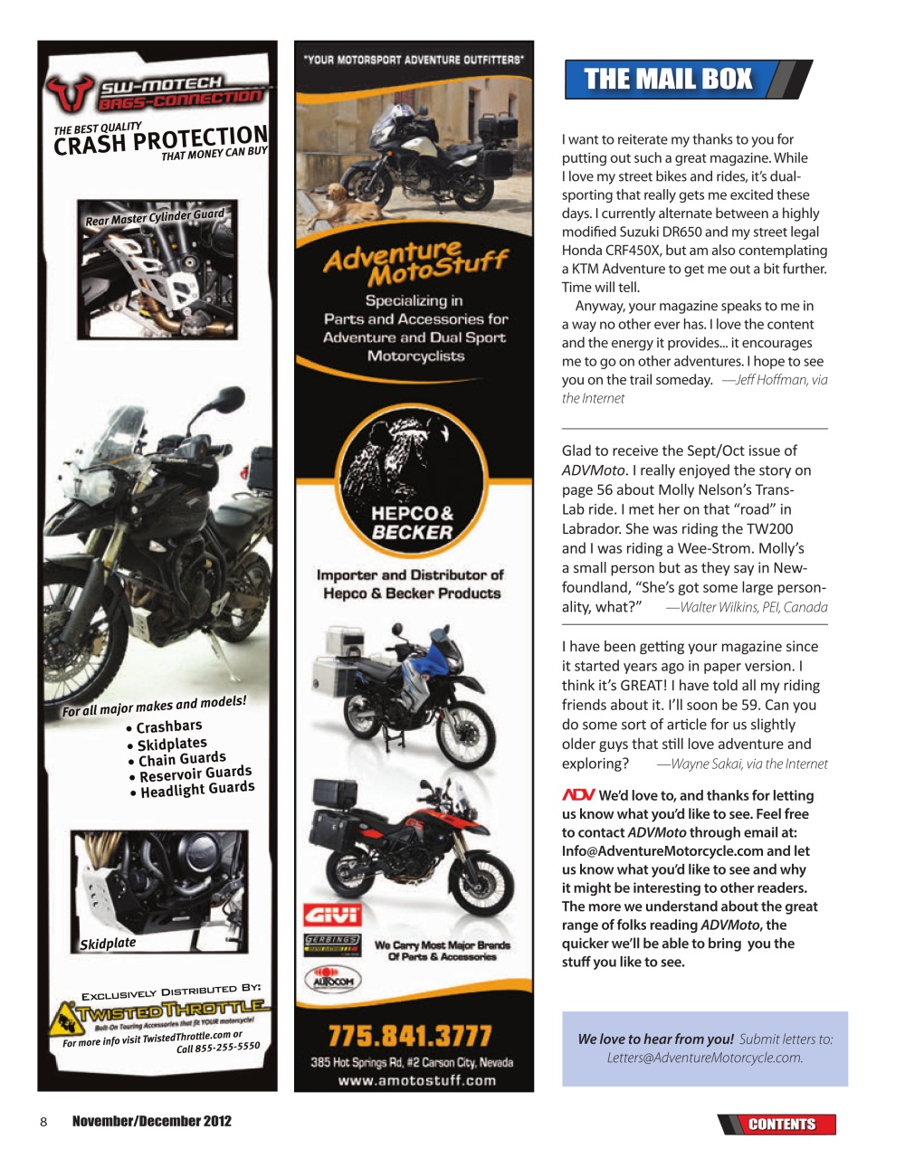 Adventure Motorcycle Preview Pages