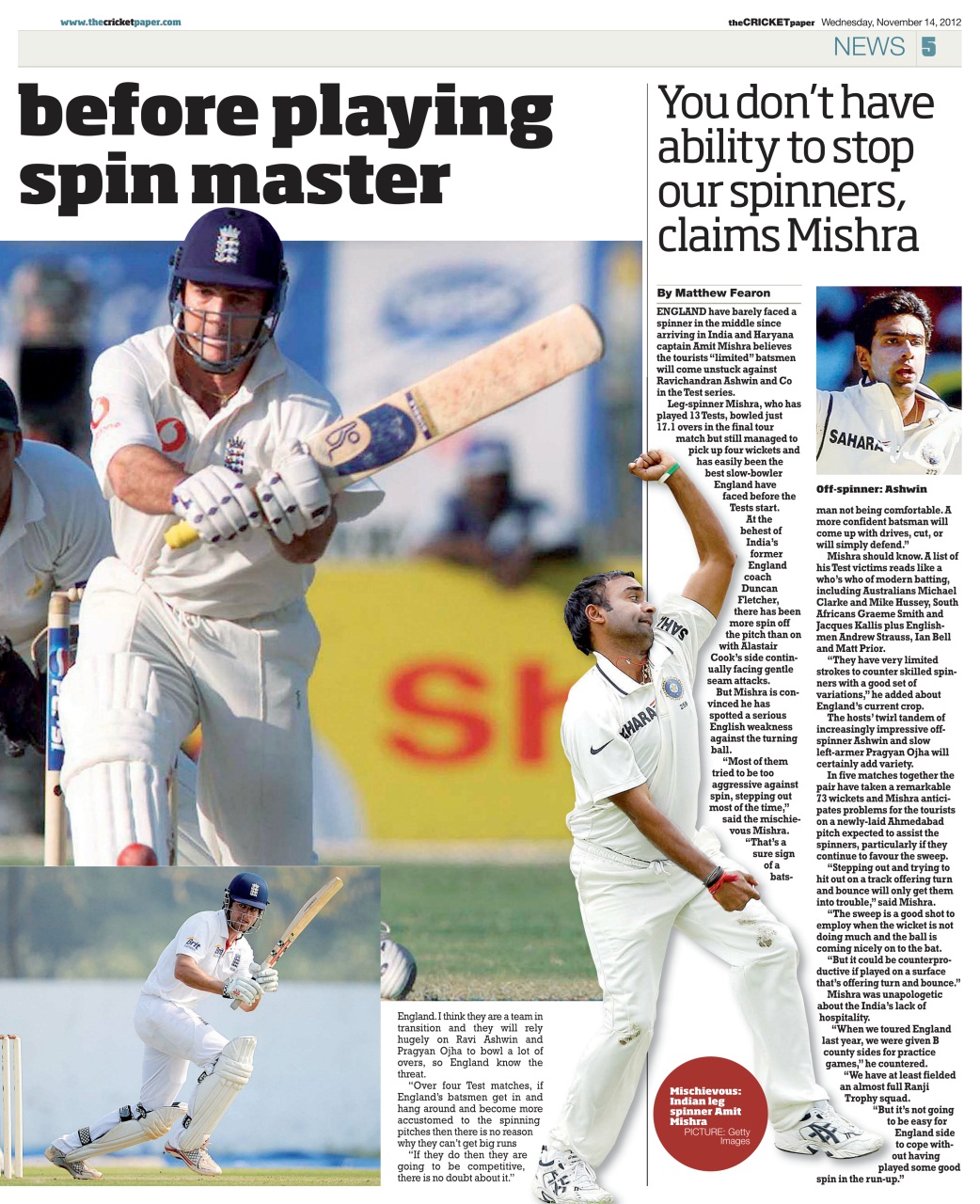 The Cricket Paper Preview Pages
