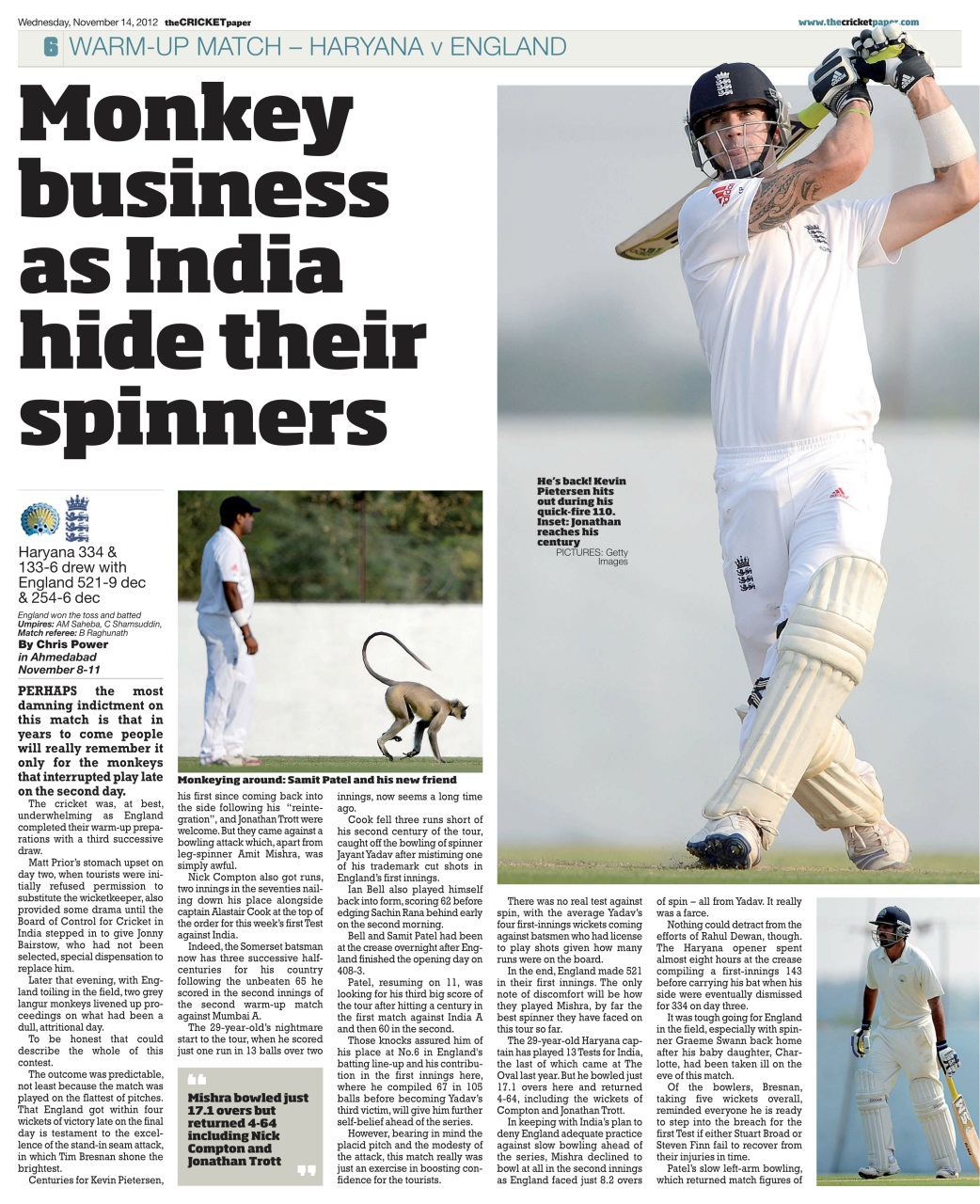 The Cricket Paper Preview Pages