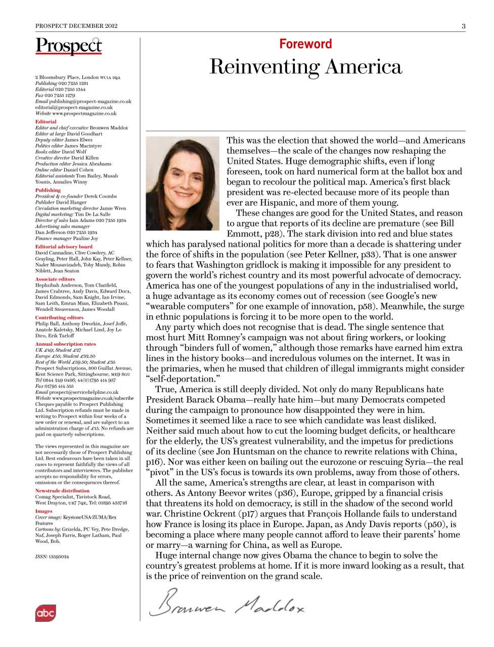 Prospect Magazine Preview Pages