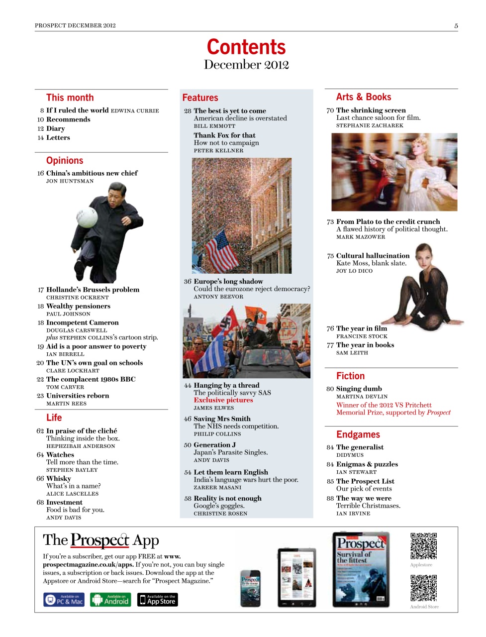 Prospect Magazine Preview Pages