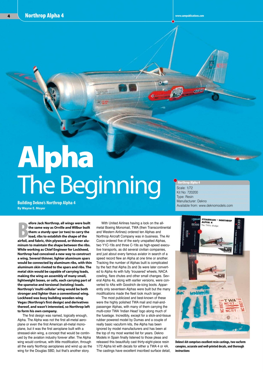 Model Aircraft Preview Pages