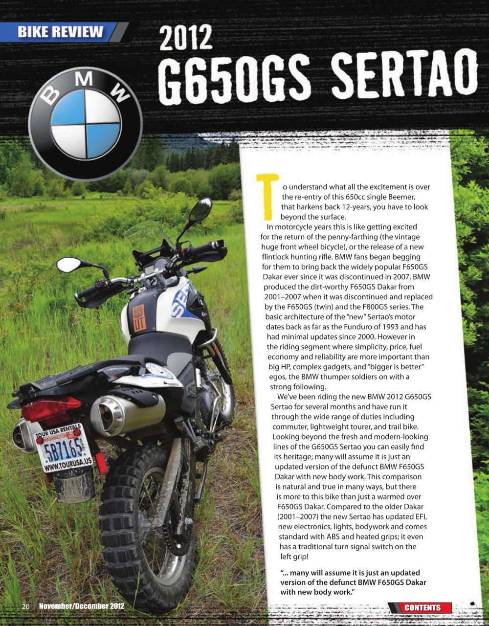 Adventure Motorcycle Preview Pages