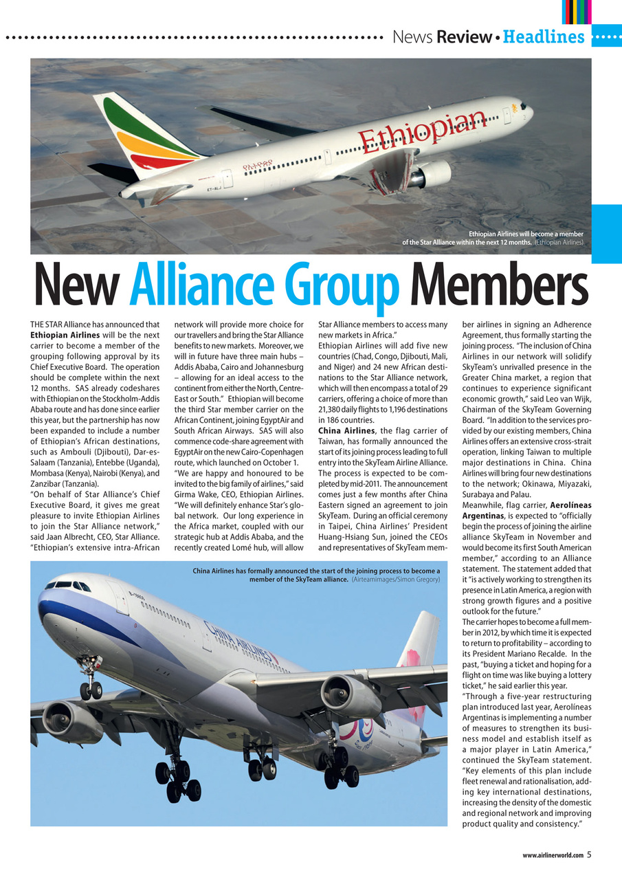 Airliner World Preview Pages