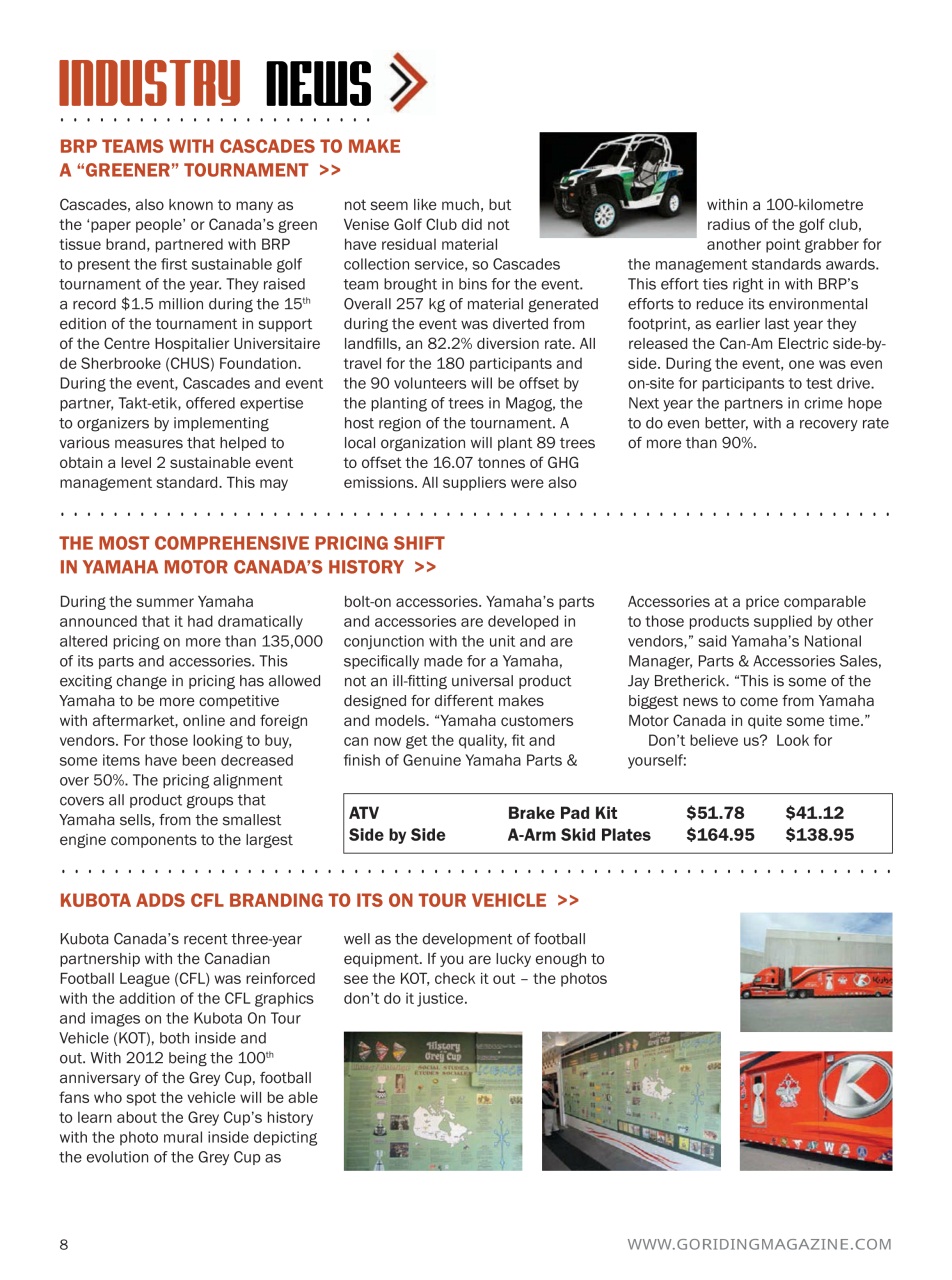 Go Riding ATVing Magazine Preview Pages