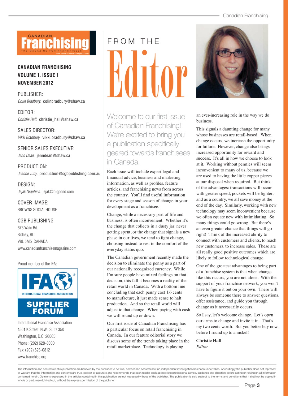 Canadian Franchising Preview Pages