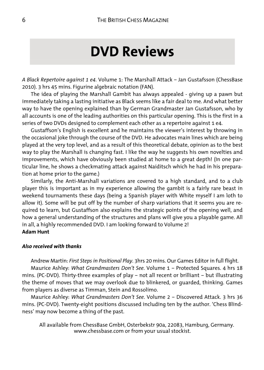 British Chess Magazine Preview Pages