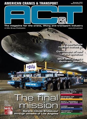 American Cranes & Transport issue November 2012