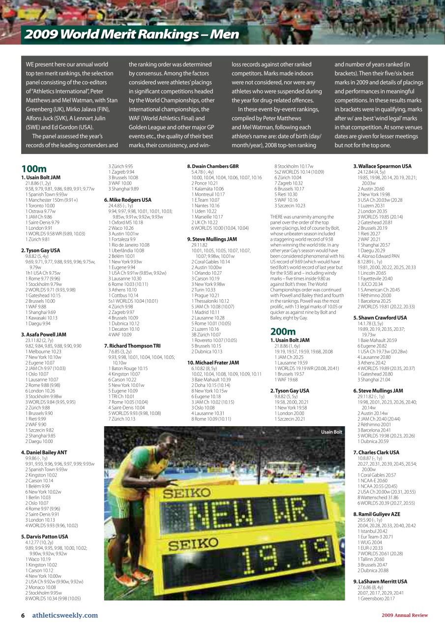 AW – Athletics Weekly Magazine Preview Pages