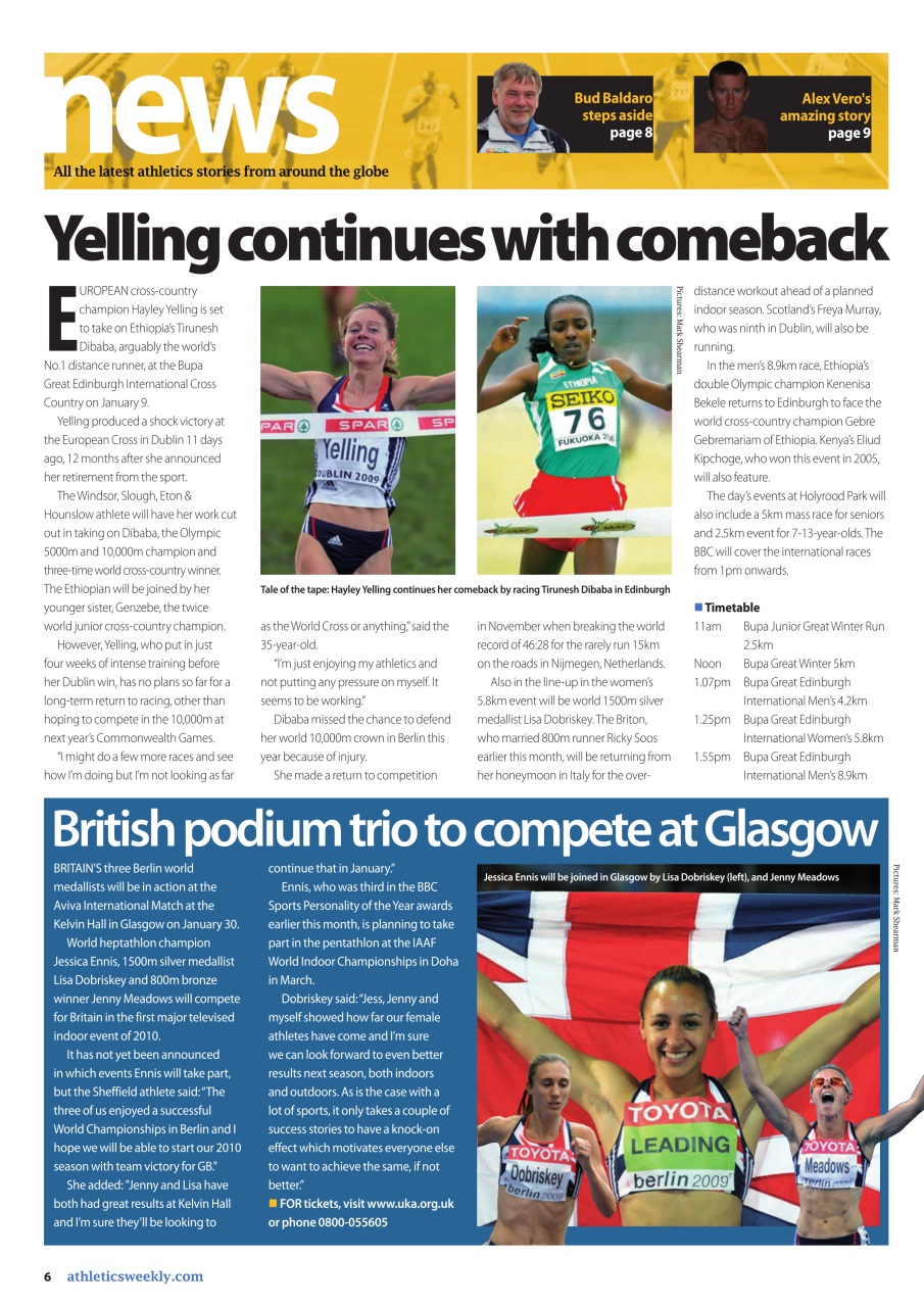 AW – Athletics Weekly Magazine Preview Pages