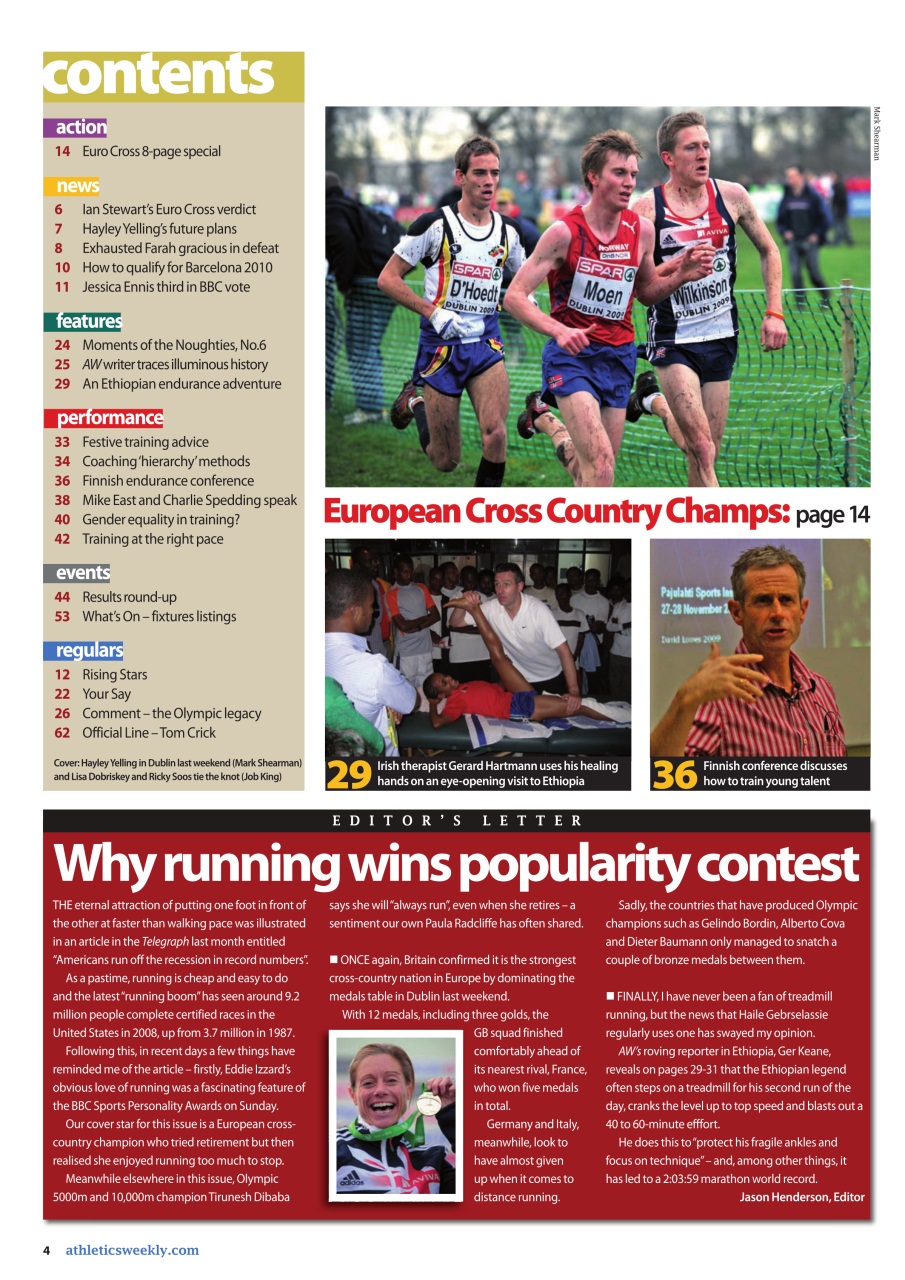 AW – Athletics Weekly Magazine Preview Pages