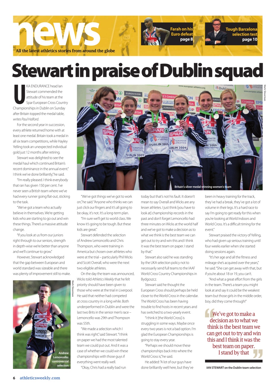 AW – Athletics Weekly Magazine Preview Pages
