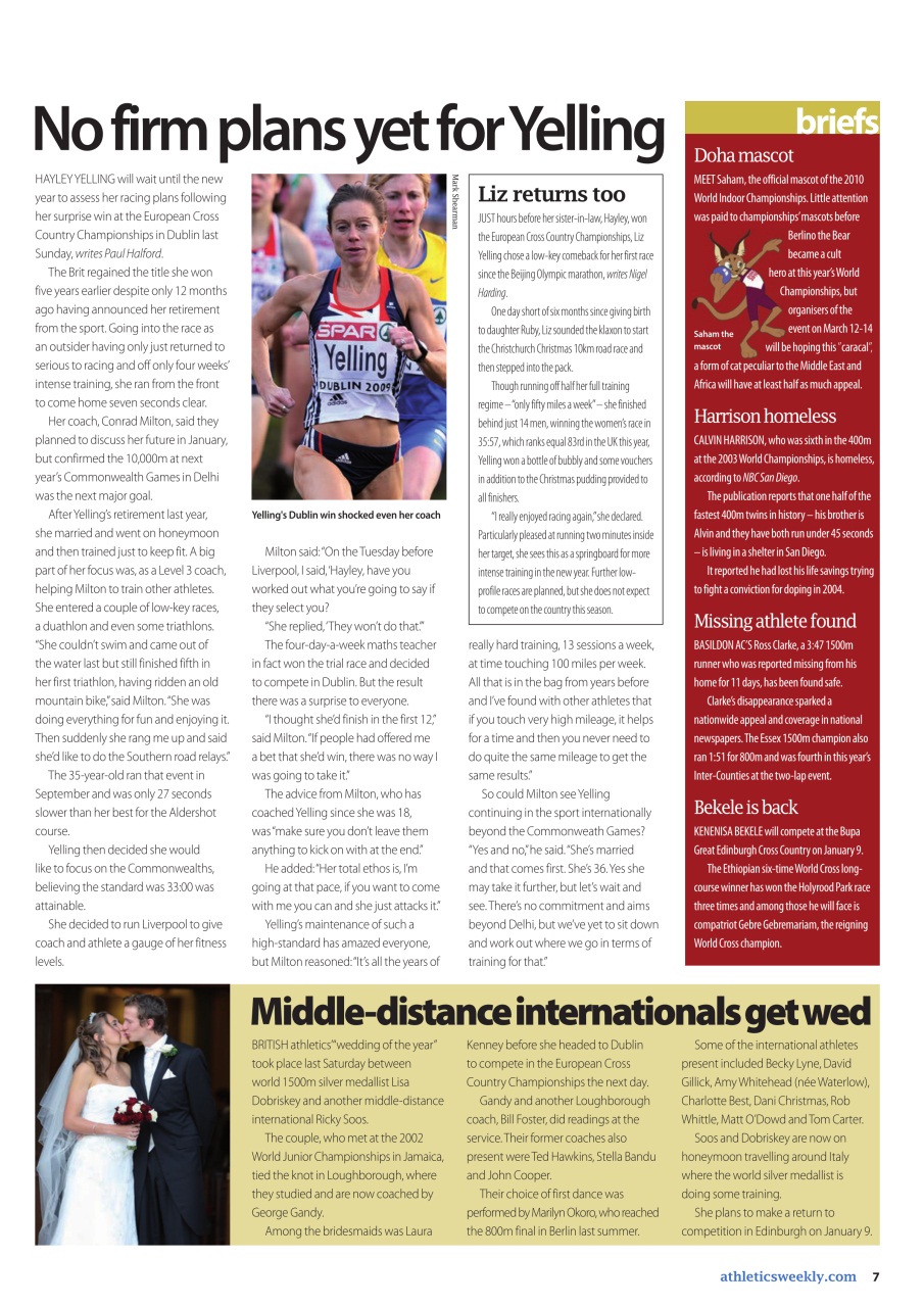 AW – Athletics Weekly Magazine Preview Pages