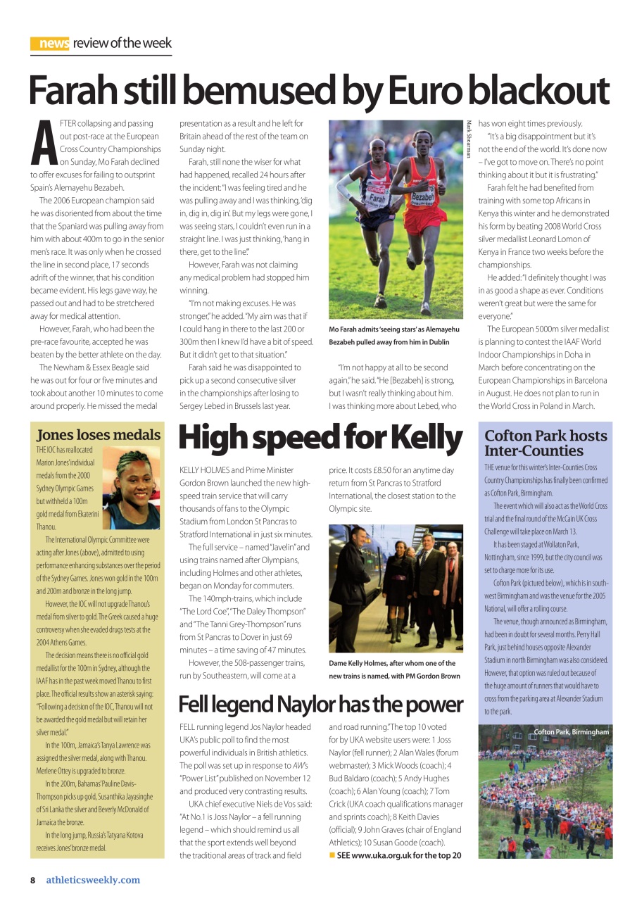 AW – Athletics Weekly Magazine Preview Pages