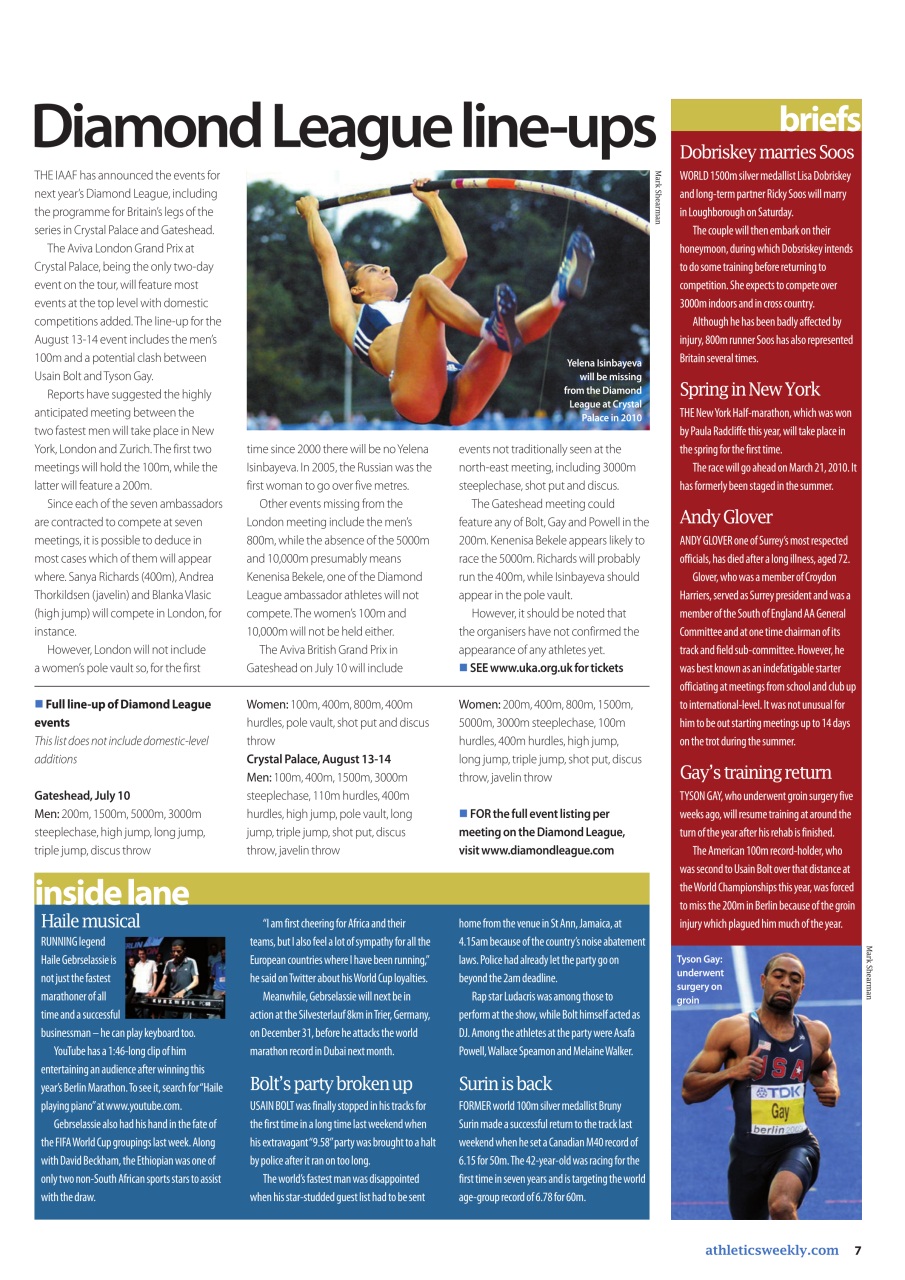 AW – Athletics Weekly Magazine Preview Pages