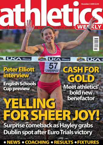 AW – Athletics Weekly Magazine issue AW December 3 2009