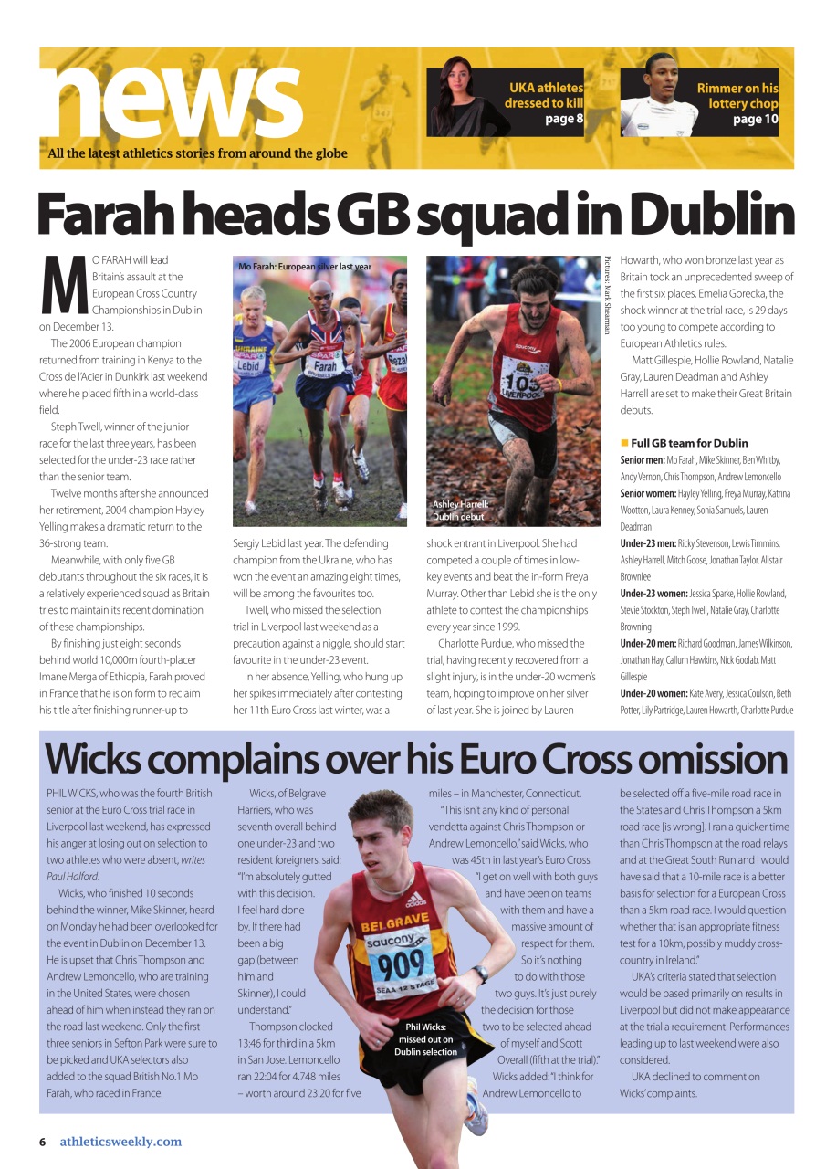 AW – Athletics Weekly Magazine Preview Pages