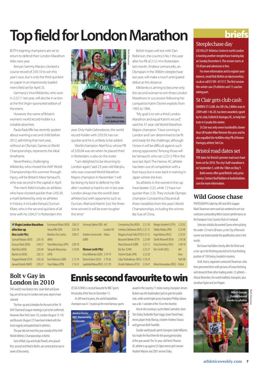 AW – Athletics Weekly Magazine Preview Pages