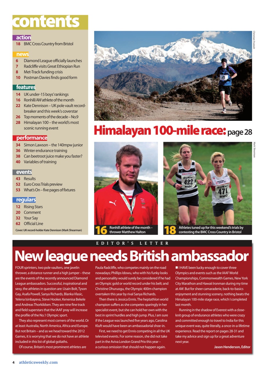 AW – Athletics Weekly Magazine Preview Pages
