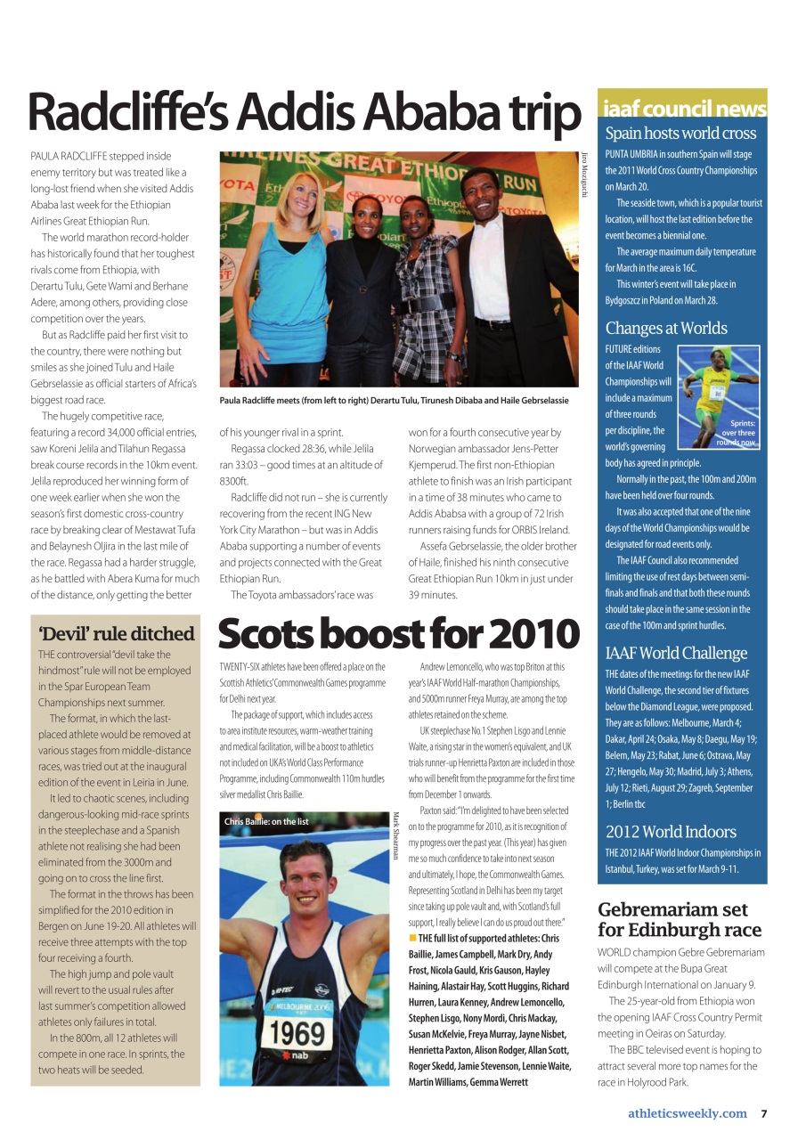 AW – Athletics Weekly Magazine Preview Pages