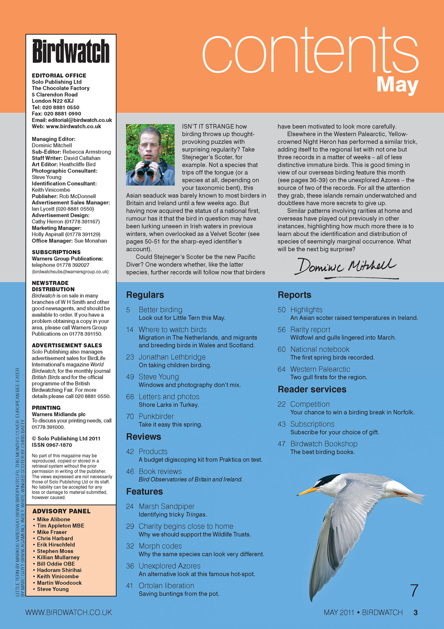 Birdwatch Magazine Preview Pages