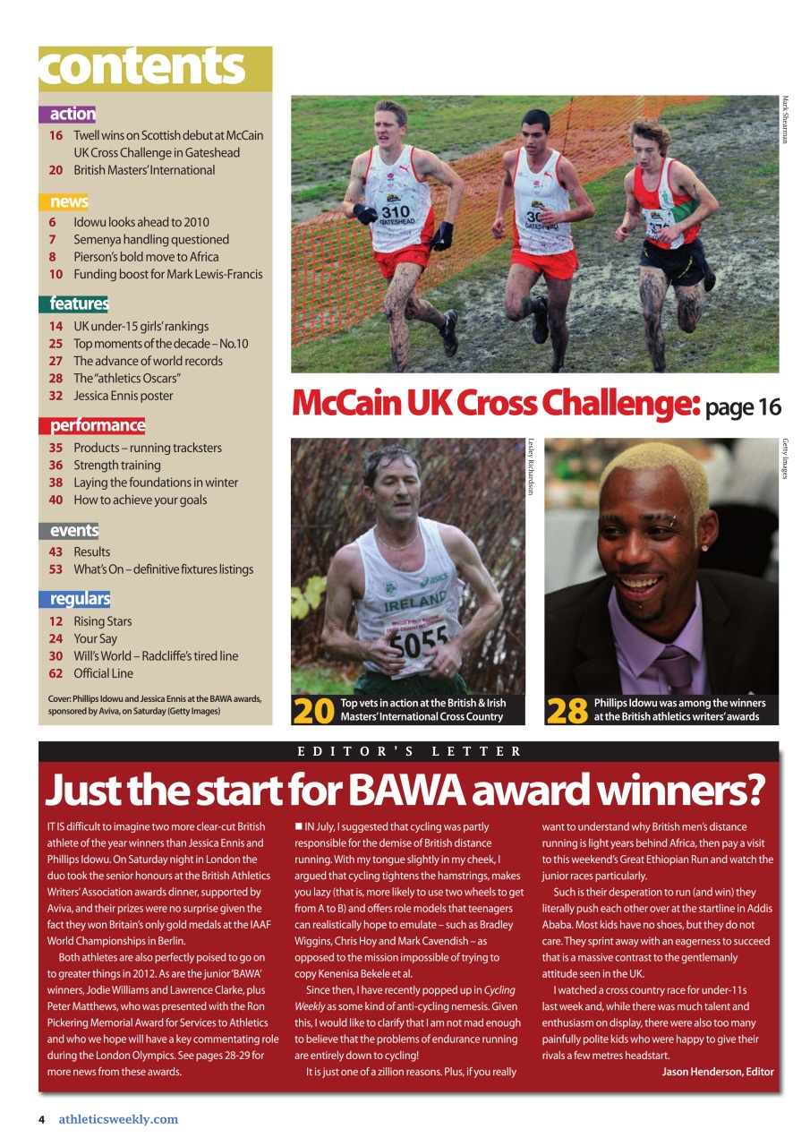 AW – Athletics Weekly Magazine Preview Pages