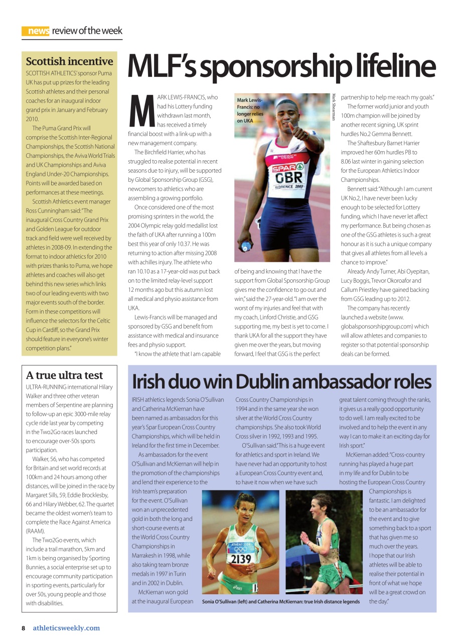 AW – Athletics Weekly Magazine Preview Pages