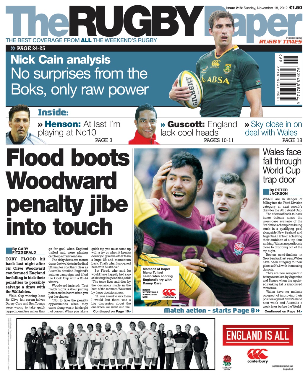 The Rugby Paper Preview Pages